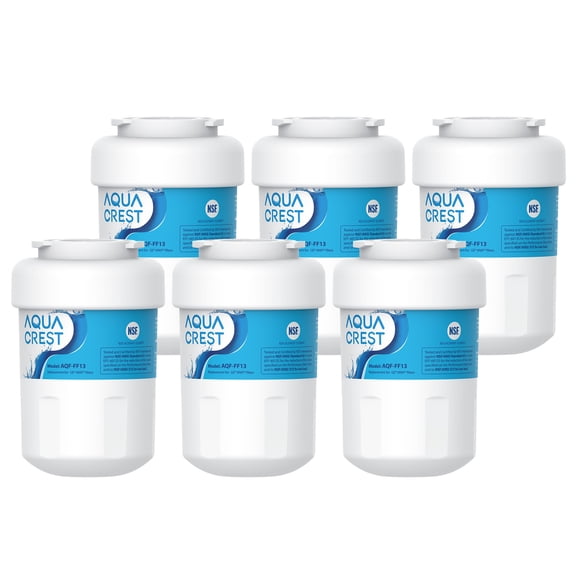 6 Pack AQUACREST MWF Replacement for GE MWF, Kenmore 46-9991 Refrigerator Water Filter