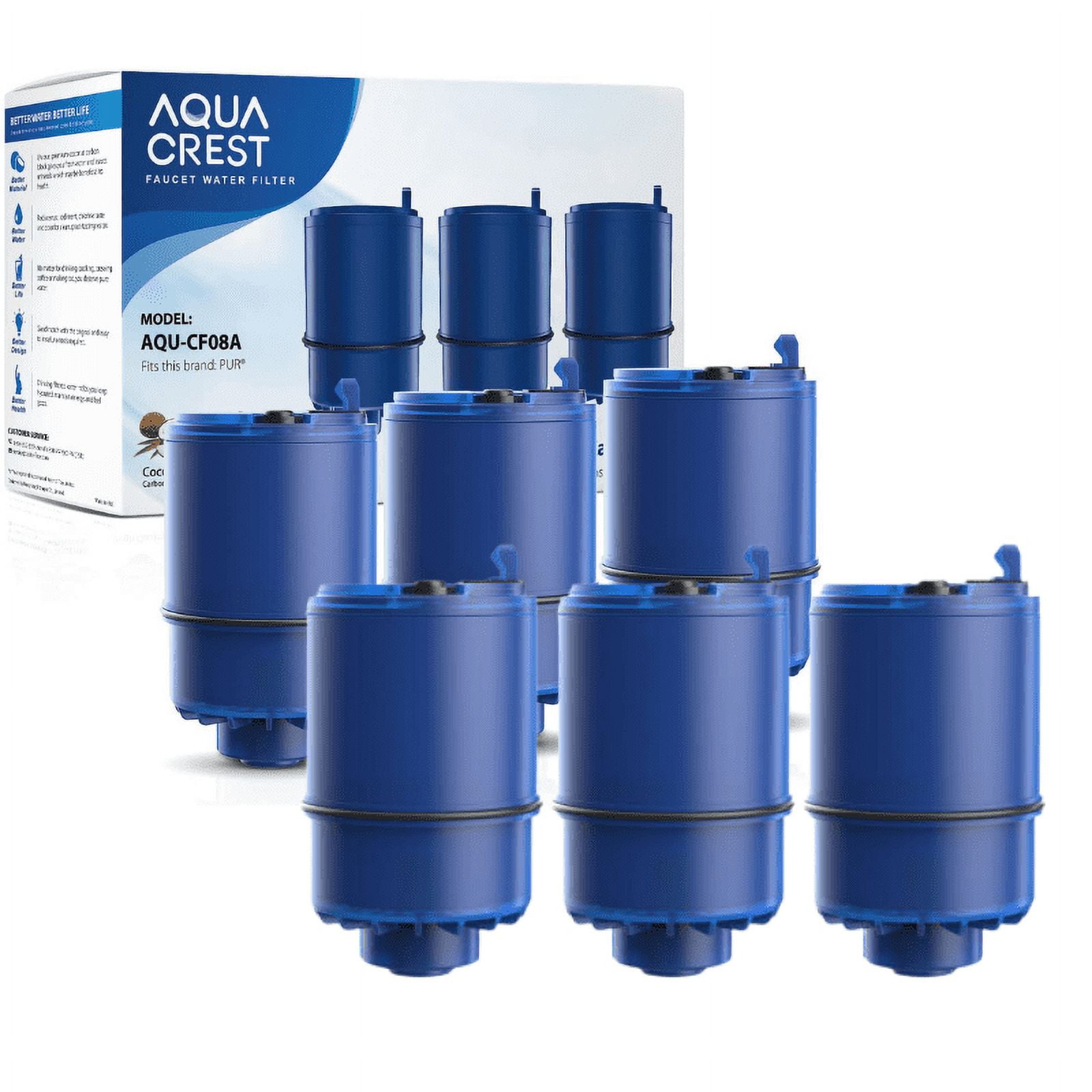 6 Pack AQUACREST Replacement Filter for Pur RF-9999 Faucet Water Filter 6 Pack AQUACREST Replacement Filter for Pur RF-9999 Faucet Water Filter