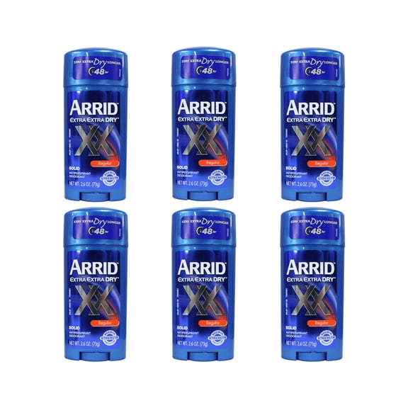6 Pack - ARRID XX Anti-Perspirant Deodorant Solid Regular 2.60 oz Each