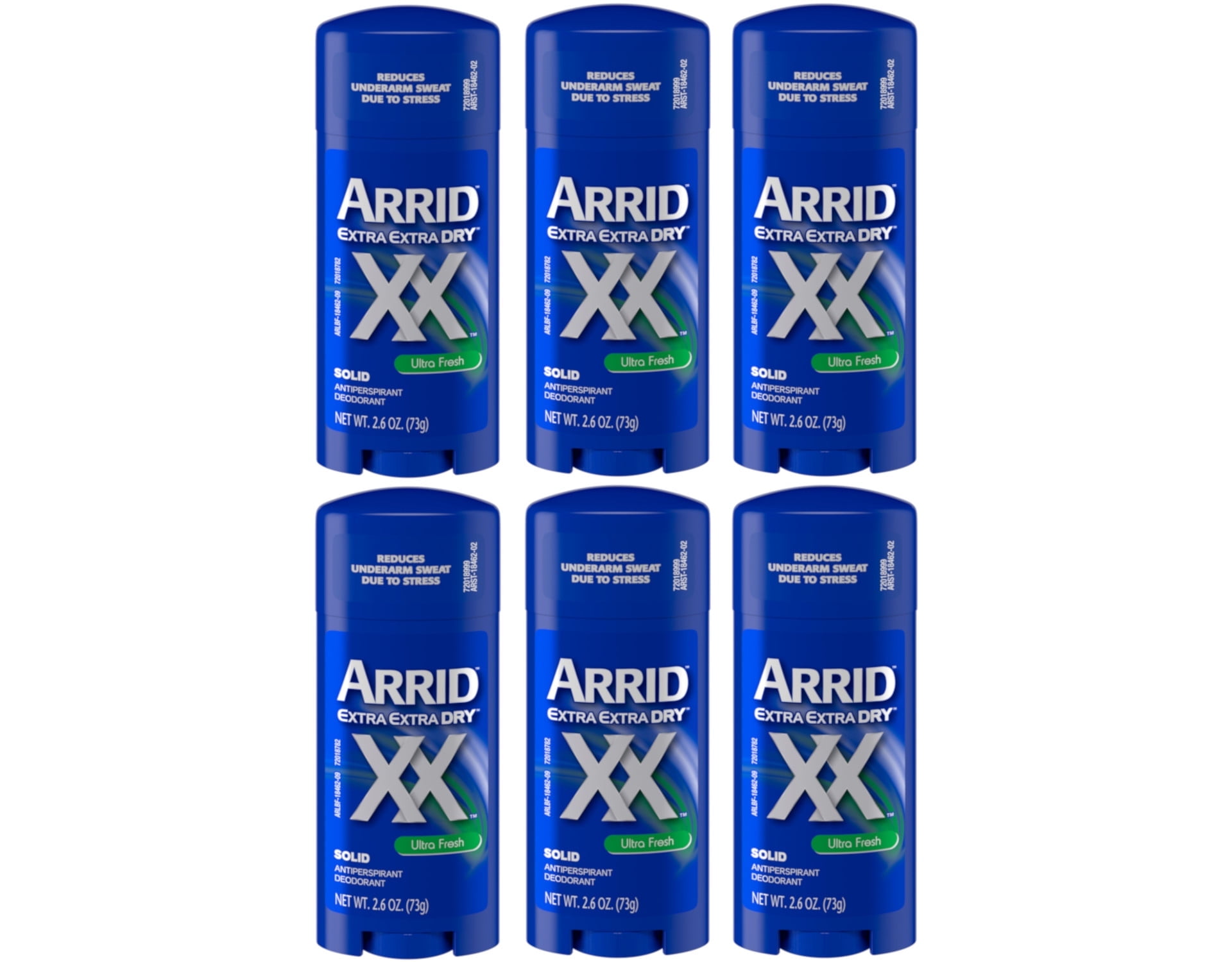 Pack of (6) Arrid Antiperspirant and Deodorant, Ultra Fresh - 2.6 Oz