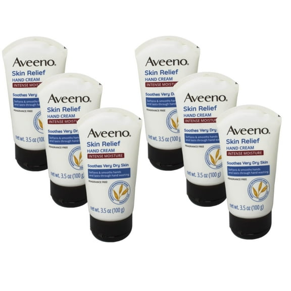 6 Pack - AVEENO Active Naturals Intense Relief Hand Cream 3.50 oz Each