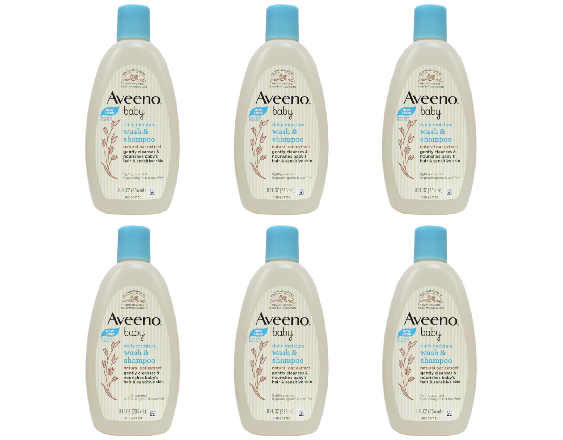 6 Pack - AVEENO Baby Wash and Shampoo 8 oz