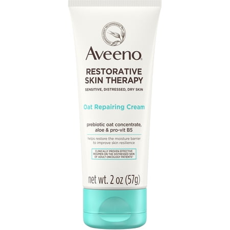 6 Pack - AVEENO Restorative Skin Therapy Moisturizing Oat Repairing Cream for Sensitive, 2 oz 1 ea