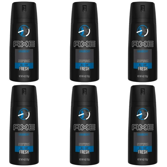 (6 Pack) AXE Bodyspray Anarchy for Him 4 oz