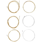 6 Pack Acoustic Guitar Strings Brass Coated Anti Guitar Strings Replacement StringsforBeginner Guitars, Full Set Acoustic Guitar Strings, 6 Pack Brass Coated Guitar Wire