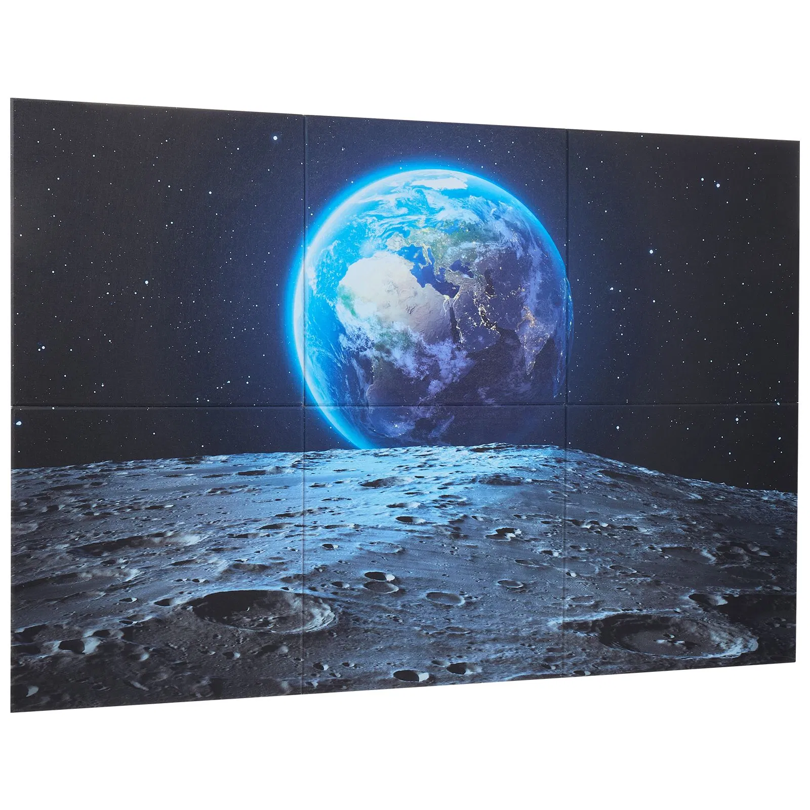 6 Pack Acoustic Panels for Soundproofing,70.87x47.24x0.4 Inch Self-Adhesive Decorative Sound Absorbing Wall Tiles for Home,Office,Studio,Gaming Room,and Theater
