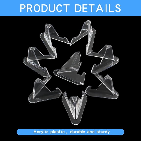 6 Pack Acrylic Easel Stand Plastic Sports Card Display Stand Coin Display Holder stand for Display Magnetic Card Holder,Book,Picture,Challenge Medals(Height: 2)$$Home Decor, Kitchen, & Other