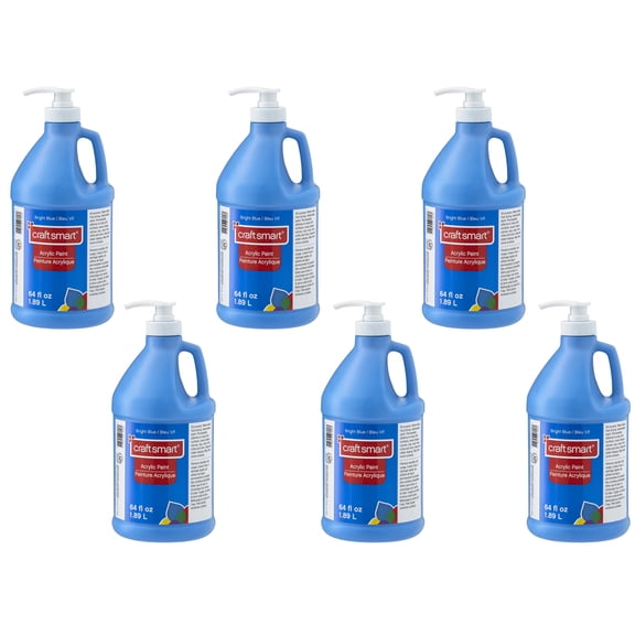 Craft Smart Acrylic Paint, 64oz., 6 Pack