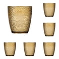 thumbnail image 1 of 6-Pack Acrylic Water Cup Set, Non-Toxic Shatter-Resistant Transparent Drinking Cups, Food-Grade Acrylic Water Tumblers For Restaurant, Juice, Water & Daily Use Gold-5PCS-One Size, 1 of 8
