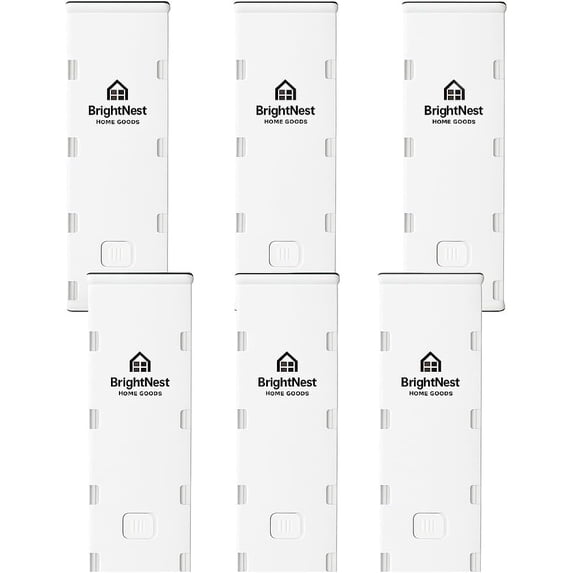 6 Pack Adjustable Drawer Dividers (10.8–17.9”) – Expandable Slide-Lock ...