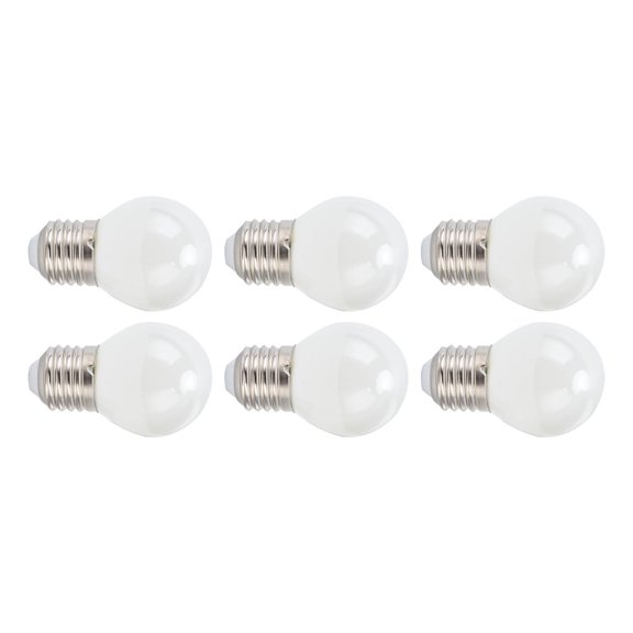 6-Pack Antique LED Bulbs 4W G45 E27 Base, Dimmable Filament Bulbs for Chandeliers, 360LM, 220V, White Light