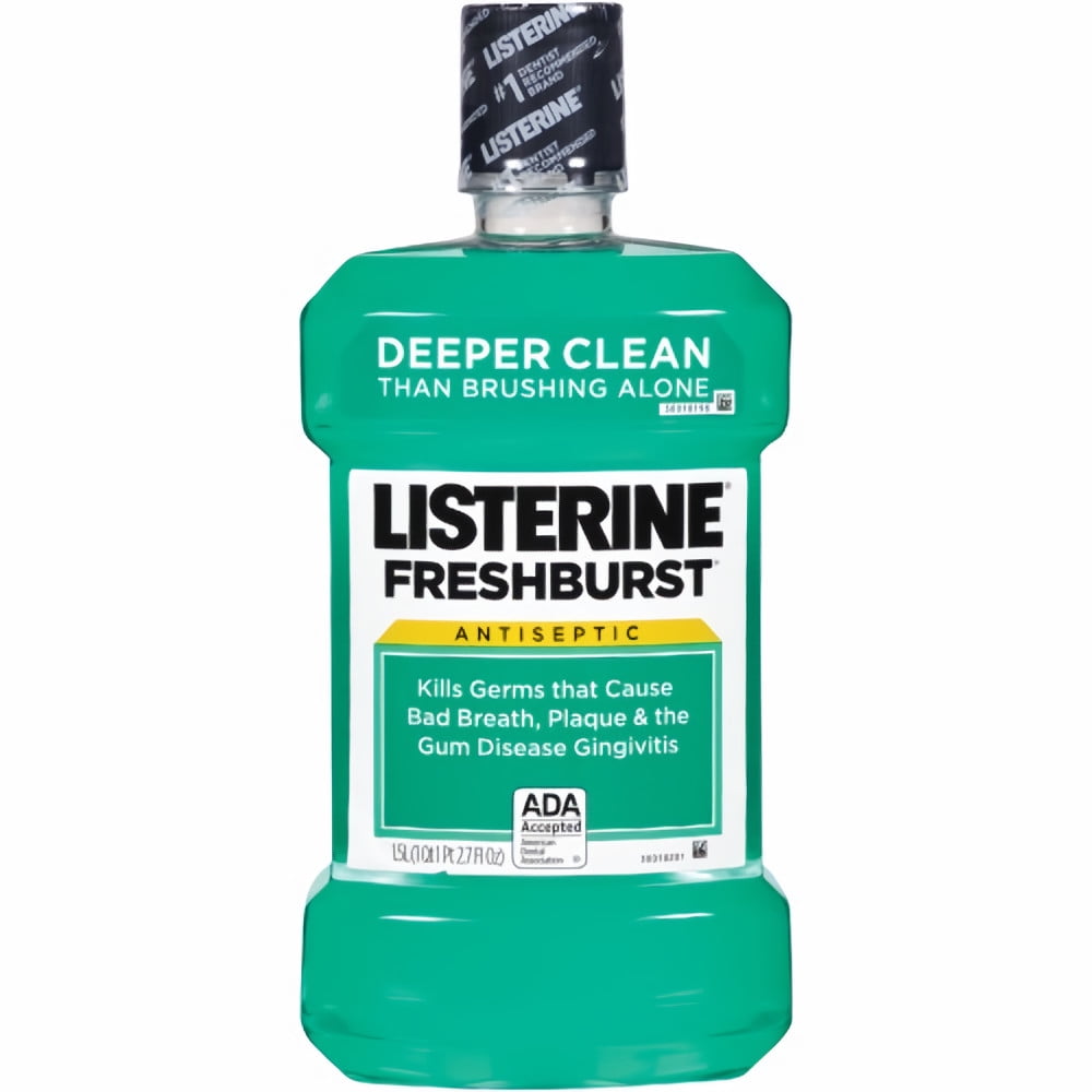 6 Pack - Antiseptic Mouthwash, FreshBurst 1500 mL
