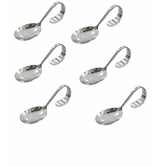 6 Pack Appetizer/Canape Serving Spoons (Oval)