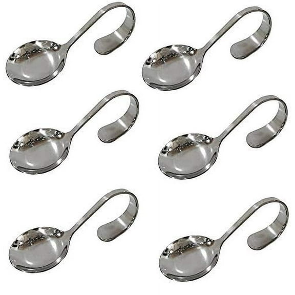 6 Pack Appetizer/Canape Serving Spoons (Round)
