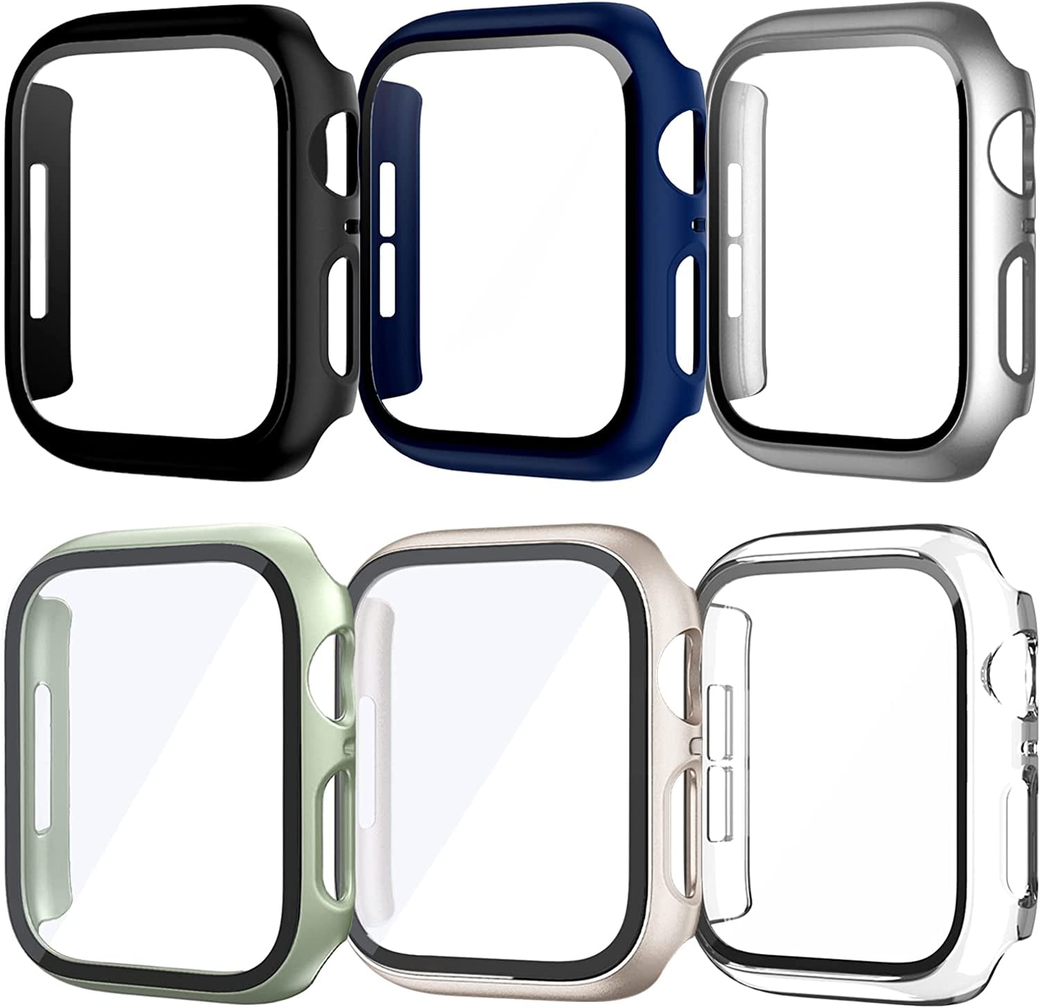 6 Pack Watch Case For Fitbit Ace LTE With Screen Protector - View #7