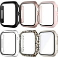 thumbnail image 1 of 6 Pack for Apple Watch Series 8 7 41mm Case with Built-in Tempered Glass Screen Protector, Overall Full Protective Bumper PC Cover for iwatch 41mm Accessories, 1 of 5