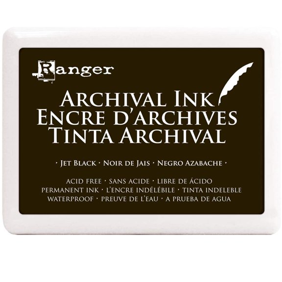 Archival Ink Jet Black Ink Pad, 6 Pack