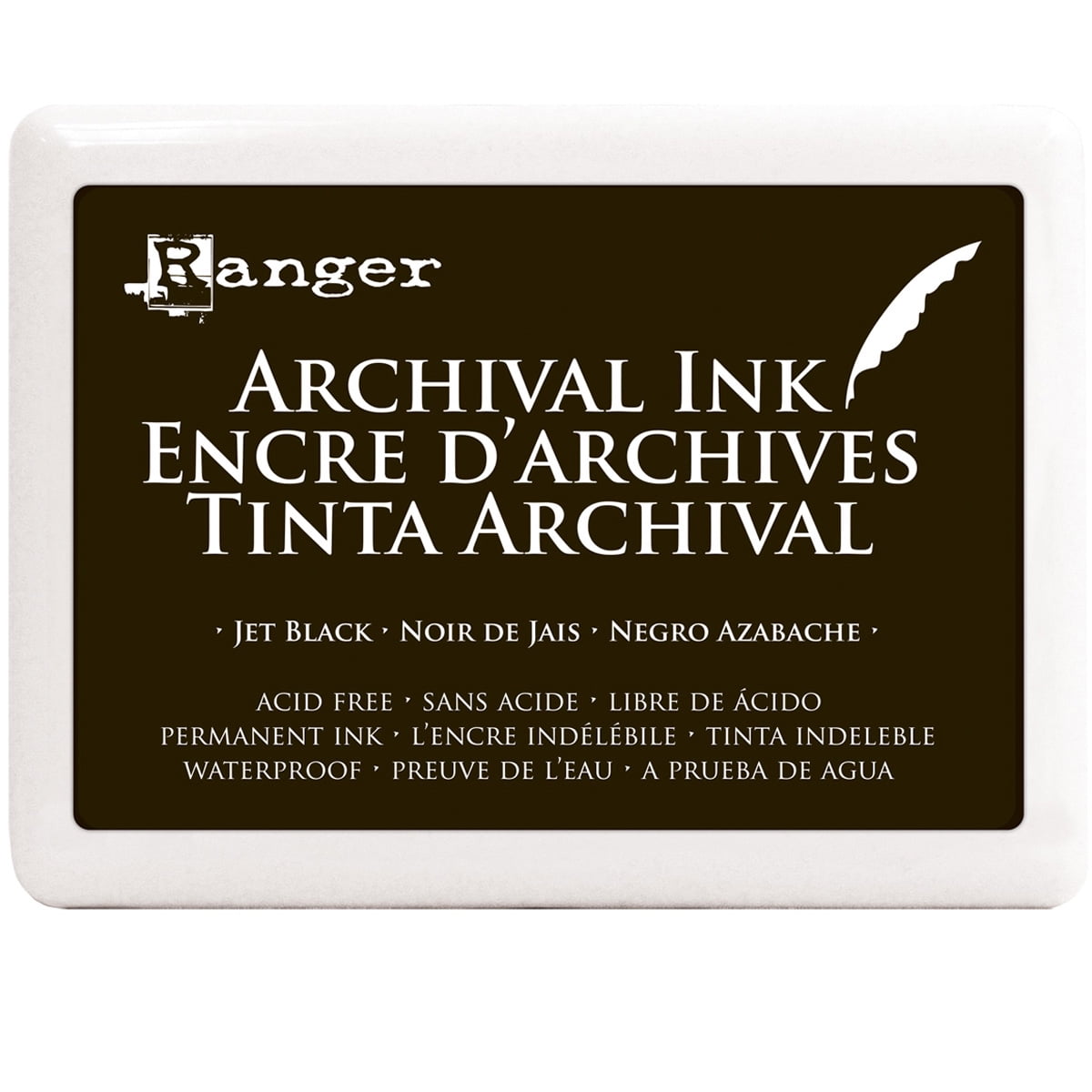 Archival Ink Jet Black Ink Pad, 6 Pack