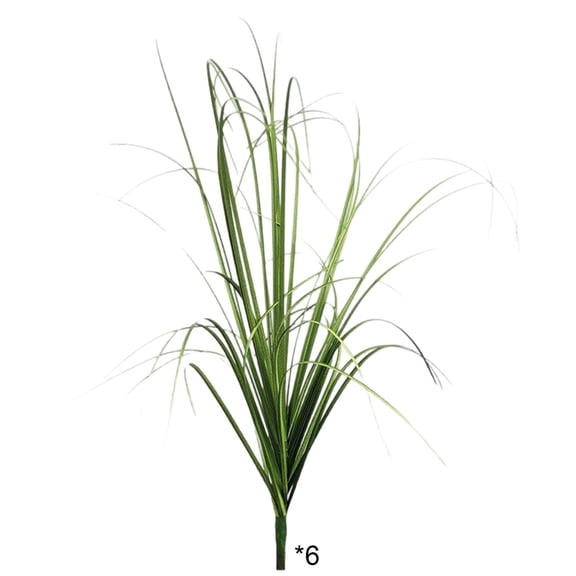 6 Pack Artificial Grass Slender Plant Stems For Landscaping Home Decor And Floral Arrangement