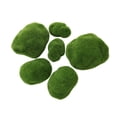 thumbnail image 1 of 6 Pack Artificial Moss Stone Set Faux Rock Decor For Plant Wall Garden Terrarium And Fairy Garden, 1 of 9