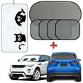 thumbnail image 1 of [6 Pack] Auto Windshield Sun Shade for Car, IC ICLOVER 59"x33" Cute Cartoon Design Front Car Folding Sun Visor with Car Window Mesh Sunshade for Side & Rear Window -Keep Cool for Kids Pet, 1 of 11