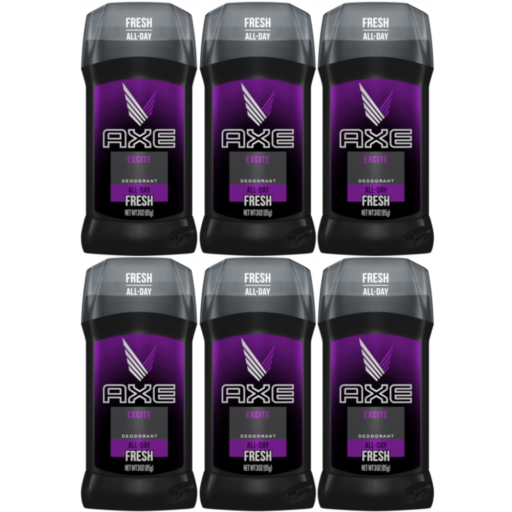 Pack Axe Excite Deodorant All-Day Fresh Stick, Ounces Each