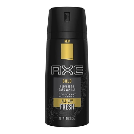 k Axe Gold FRESH Deodorant Body Spray ALL DAY for Men - 150ml (6 Pac)