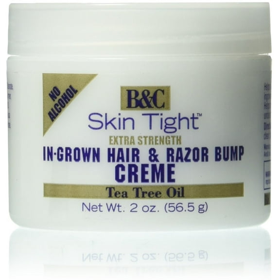B & C Skin Tight Extra Strength Ingrown Hair and Razor Bump Creme, 2 Oz, 6 Pack