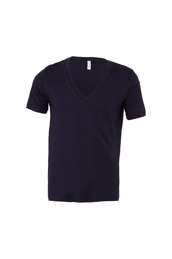 Short Sleeve V-Neck Adult Unisex Cotton Jersey T-Shirt, 6 Pack