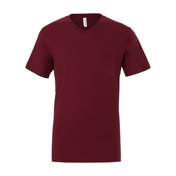 BELLA+CANVAS Short Sleeve V-Neck Adult Unisex Cotton Jersey T-Shirt, 6 Pack