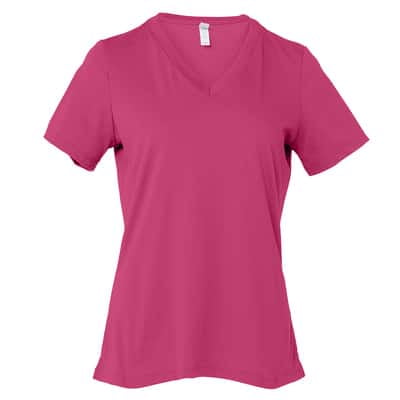 6 Pack: BELLA CANVAS Short Sleeve Women's V-Neck T-Shirt