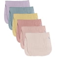 thumbnail image 1 of 6-Pack Baby Girls Multi Rainbow Muslin Burpcloth, 1 of 8