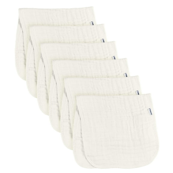 6-Pack Baby Neutral Vanilla Muslin Burpcloth