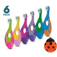 6 Pack Baby Toothbrush, 02 Years, Soft Bristles, BPA Free Toddler