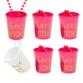 thumbnail image 1 of 6-Pack Bachelorette Shot Glass, 13 Inch Necklace, Ideal for Bridal Showers & Bachelorette Party Favors, 1 of 7