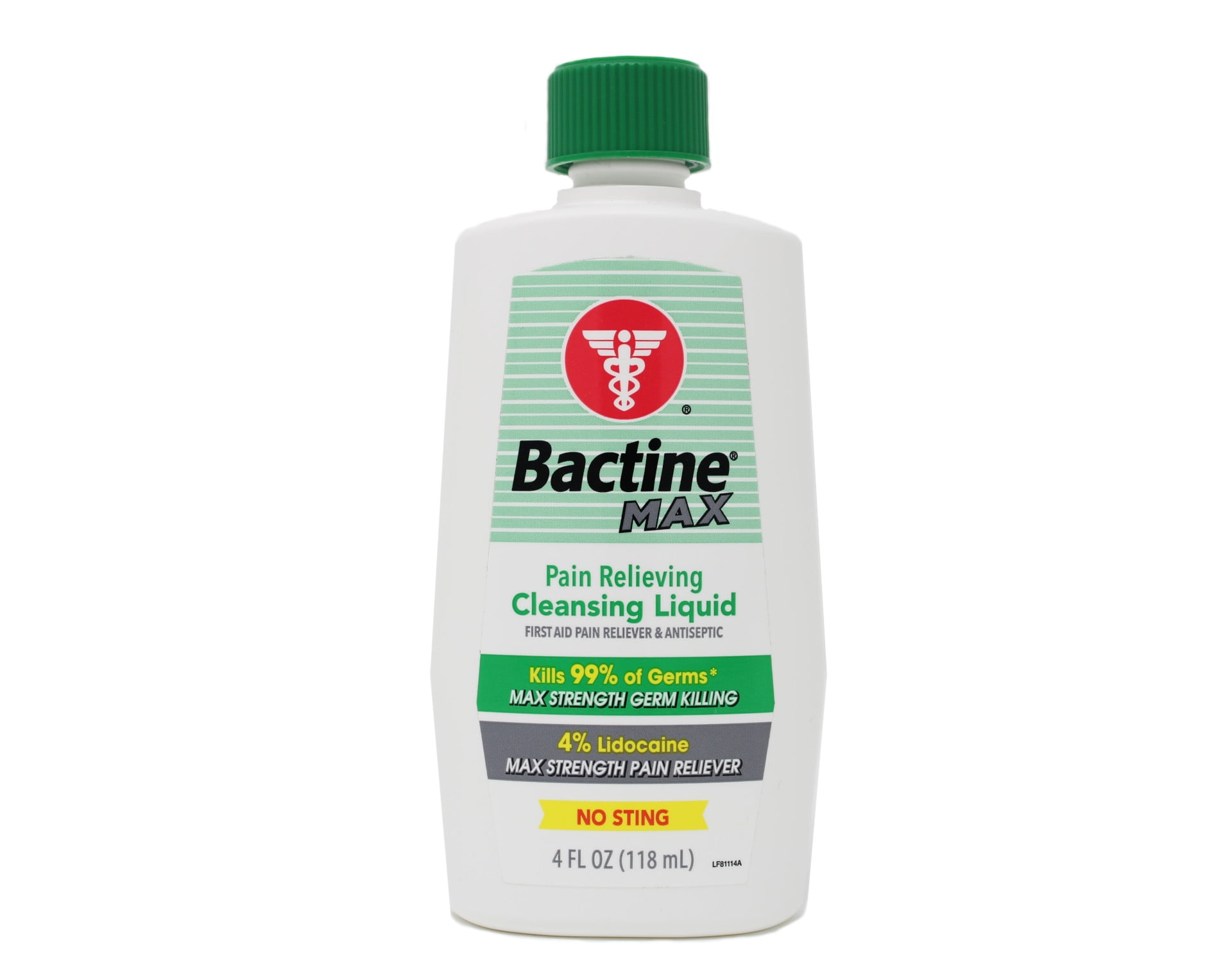 6 Pack Bactine MAX Pain Relieving Cleansing Liquid with 4% Lidocaine, 4 Ounce