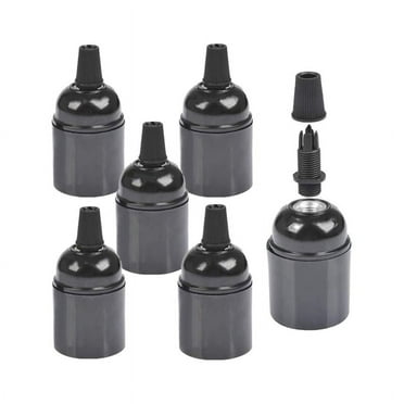 6-Pack Bakelite Lamp Holder E26/ E27 Light Socket Vintage Bulb ES Screw Lampholder for Ceiling/Pendent/Floor
