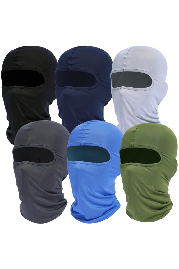6 Pack Balaclava Face Mask Full Face Cover Hood Shiesty Ski Mask for Men Women