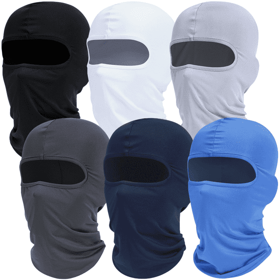 6 Pack Balaclava Face Mask Full Face Cover Hood Shiesty Ski Mask for Men Women