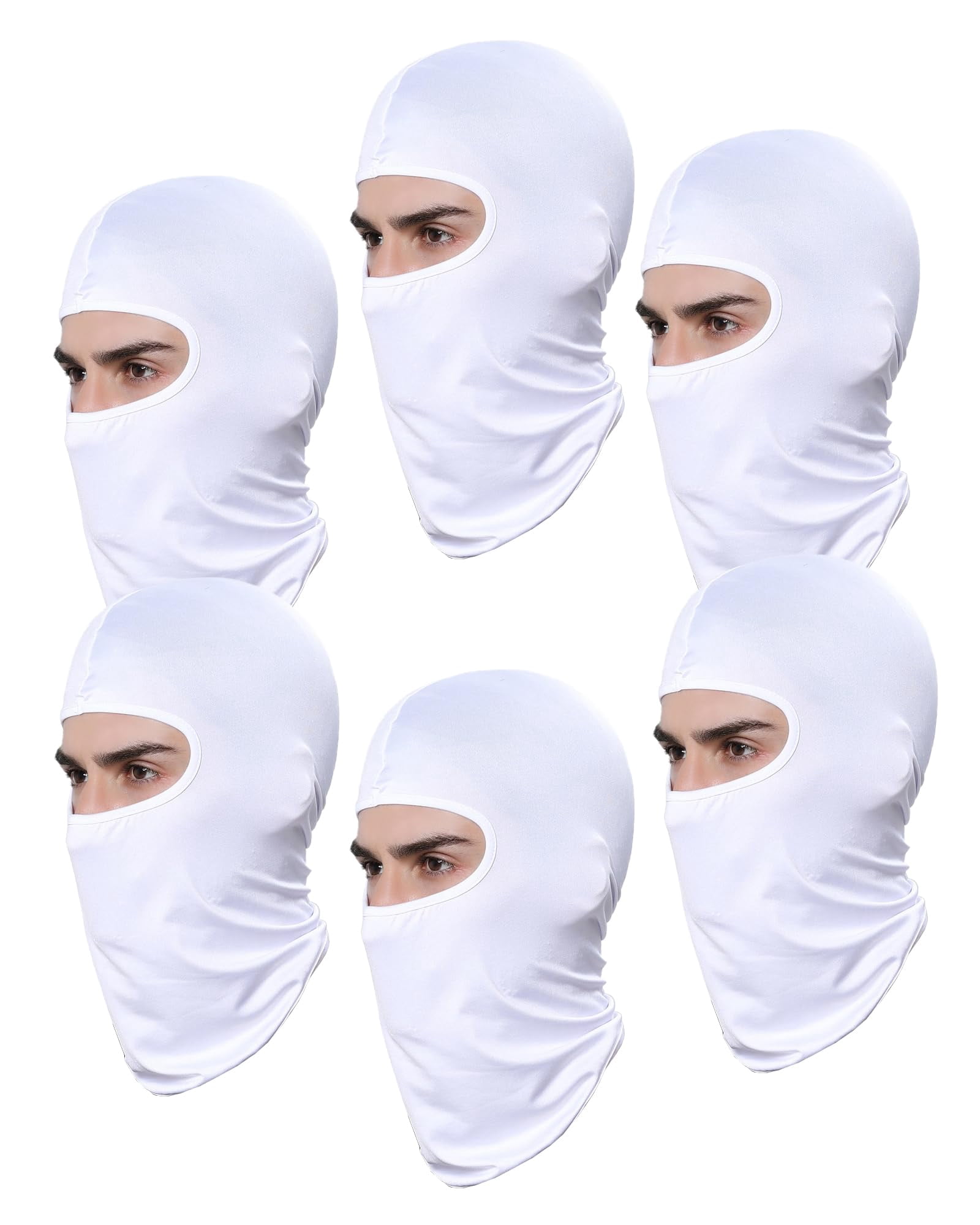6 Pack Balaclava Ski Mask For Men/women  Full Face Cover
