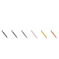 6 Pack Ballpoint Pen 2-in-1 Stylus Retractable Ballpoint Pen with Stylus tip, Metal Stylus Pen for Touch Screens, 0.7 mm Ballpoint Pens Black Ink(5.5 inch)