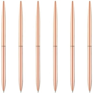 Bobasndm 12 Pack Rose Gold Ballpoint Pen with Stylus Tip, 1.0 mm Black Ink  Smooth Writing Pens, Metal Stylus Pens for Touch Screens