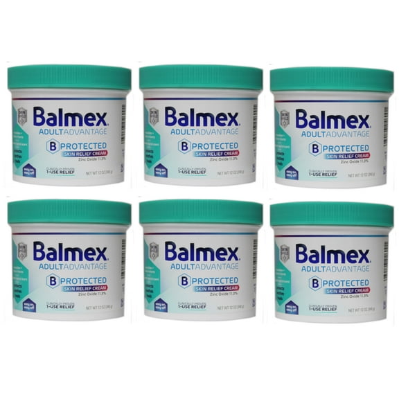 6 Pack - Balmex Adult Care Rash Cream 12oz Each