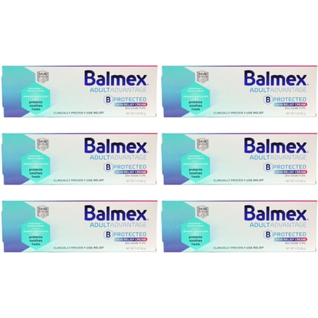 6 Pack - Balmex Adult Care Rash Cream 3oz Each
