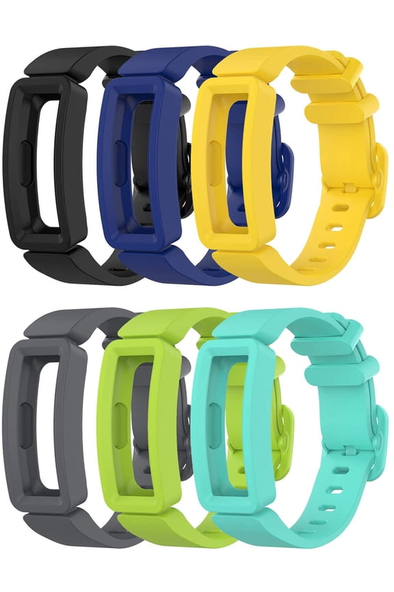 6-Pack Bands Compatible with Fitbit Ace 2 Replacement Strap for Kids