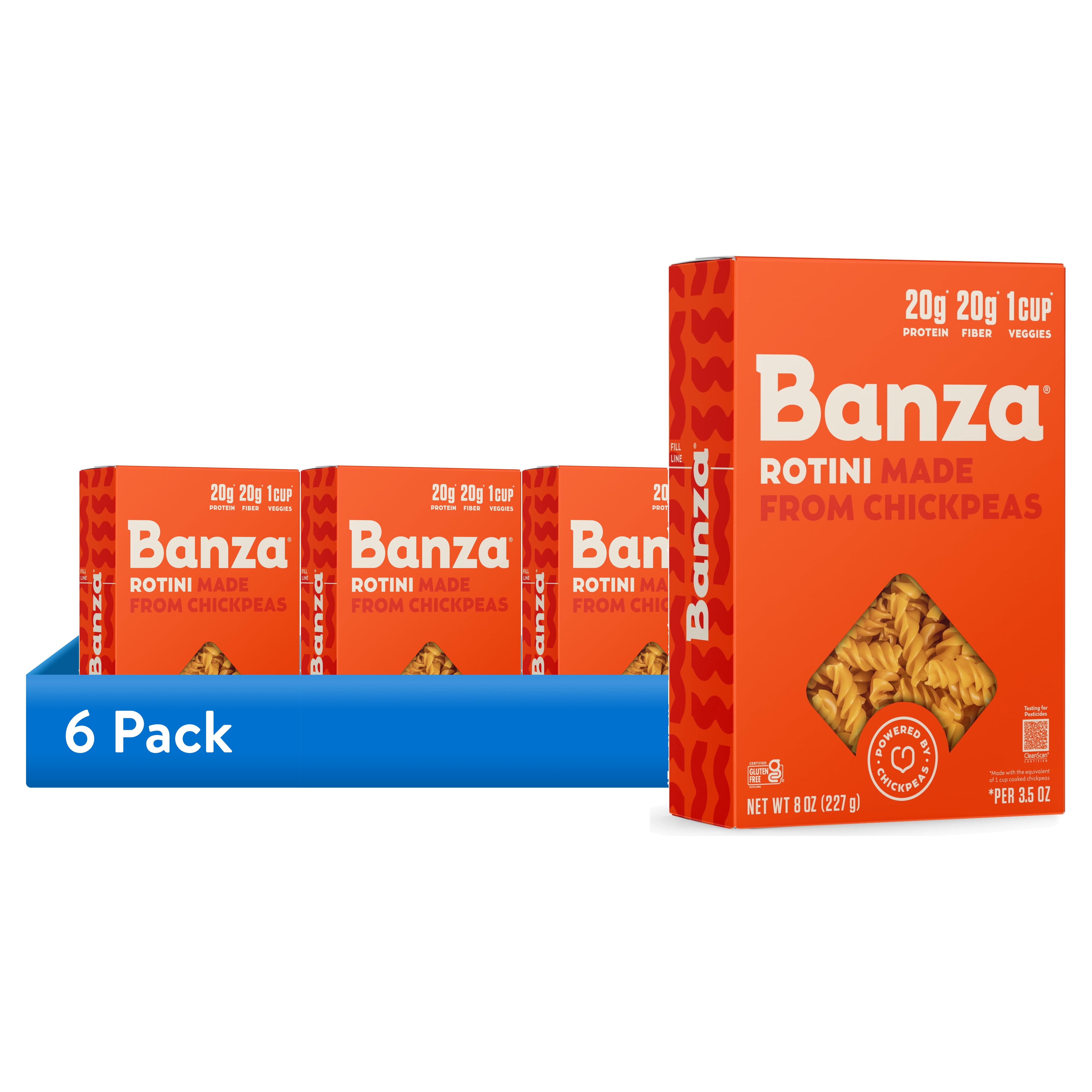 SHIZEN LABO BISERA 30カプセルx4袋✨️ Banza Gluten-Free, Non-GMO Rotini Chickpeas Pasta, 8 Oz (6 Pack