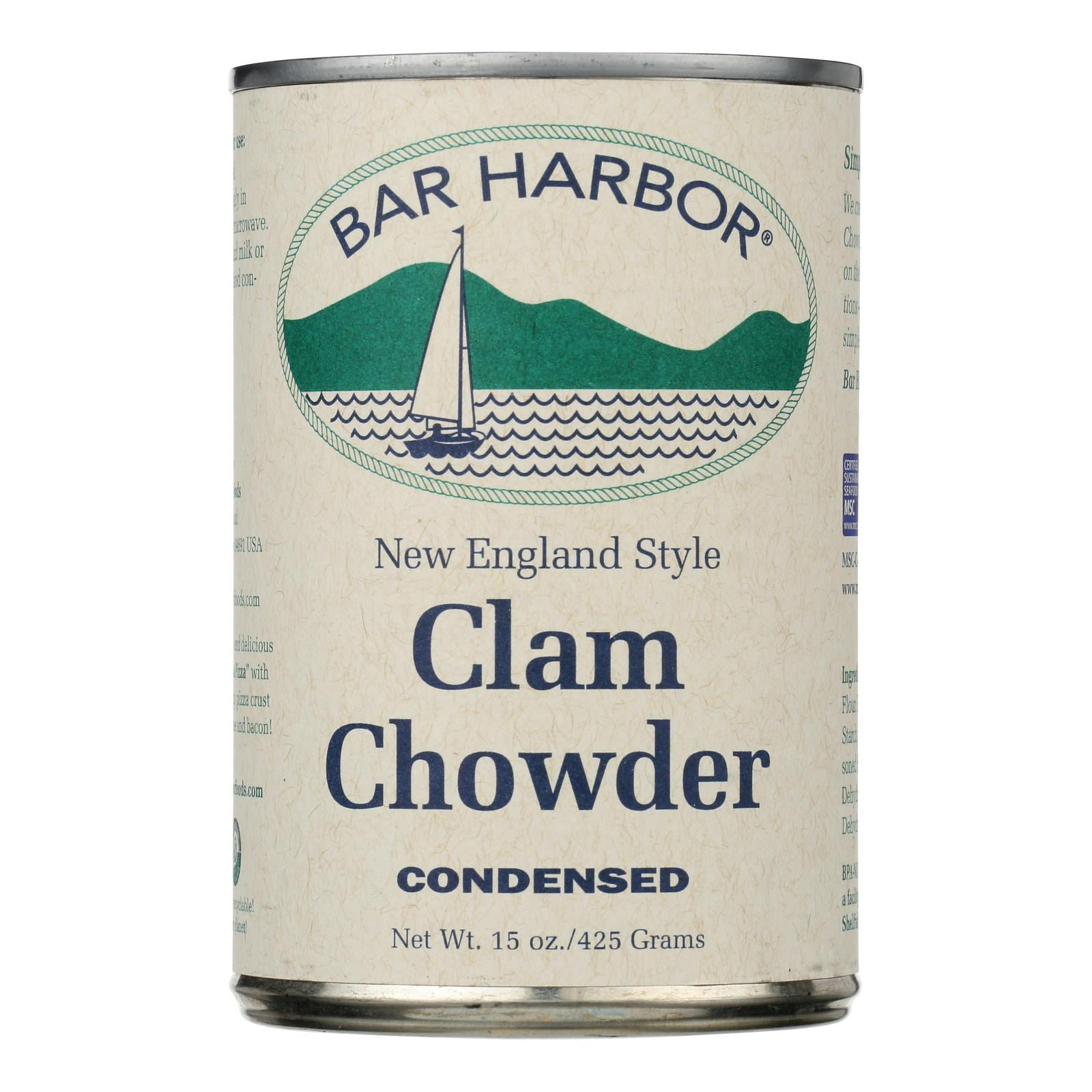 (6 Pack) Bar Harbor New England Style Clam Chowder, 15 Oz