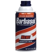 6 Pack - Barbasol Sensitive Skin Thick and Rich Shaving Cream, 10 Oz Each
