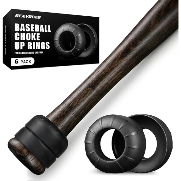 6 Pack Baseball Bat Grip Choke Up Rings,Choke Up Rings for Baseball Softball and Teeball Bat,Improve Swing and Increase Control,Enhance Grip On The Bat Handle