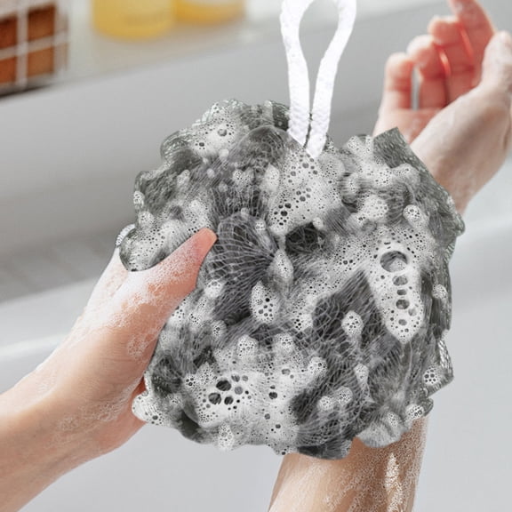 6 Pack Bath Sponge Shower Loofahs, 4.92 Inch 50g Mesh Pouf Bath Scrunchies Body Wash Puff Shower Puff, Adult Bath Back Foam Ball Can Be Hung Mesh Bath Flower